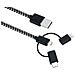 3in1 Lightning + MicroUSB + USB-C - Foto miniatura 1