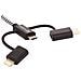 3in1 Lightning + MicroUSB + USB-C - Foto miniatura 2