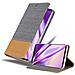Custodia Compatibile Con Sony Xperia 1 Ii (2. Version) In Grigio Chiaro Marrone - Coperchio Protettiva Con Chiusura Magnetica, Funzione Stand E Tasca Per Le Carte - Foto miniatura 1