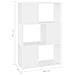 Libreria / divisorio Bianco 60x24x94 Cm In Truciolato - Foto miniatura 5