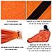 Coperta Di Salvataggio Sacco A Pelo Per Situazioni Di Emergenza 210×91 Cm Arancione - Foto miniatura 7