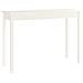 Tavolo Consolle Bianco 110x40x75 Cm In Legno Massello Di Pino - Foto miniatura 2