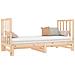 Dormeuse Estraibile 2x (90x190) Cm Legno Massello Di Pino - Foto miniatura 3
