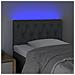 Testiera A Led Grigio Chiaro 80x7x78/88 Cm In Tessuto - Foto miniatura 3