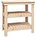 Banco da Lavoro 78,5x50x80 cm in Legno Massello di Pino - Foto miniatura 2