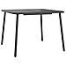 Tavolo Da Giardino Antracite 100x100x71 Cm Acciaio - Foto miniatura 2