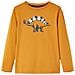 Maglietta Da Bambino A Maniche Lunghe Stampa Dinosauro Ocra Scuro 92 - Foto miniatura 1