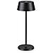 Lampada Da Tavolo Contemporanea Pure Metallo Nero Led Integrato 1,5w 3000k Ip54 - Foto miniatura 1
