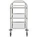 Carrello Da Cucina A 3 Livelli 96,5x55x90 Cm In Acciaio Inox - Foto miniatura 3