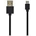 Cavo Ricarica E Trasferimento Dati Usb-a Verso Micro-usb 2,4a 1m, Nero - Foto miniatura 3