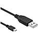 Cavo Ricarica E Trasferimento Dati Usb-a Verso Micro-usb 2,4a 1m, Nero - Foto miniatura 4