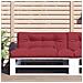 Cuscini Per Pallet 2 Pz Rosso Vino In Tessuto - Foto miniatura 1