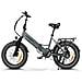 Lotdm200-ii Bicicletta Elettrica - Potenza 500w Batteria 48v13ah Autonomia 40km Freno A Disco Meccanico - Grigio - Foto miniatura 1