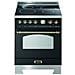 Cucina Elettrica RNM66MFT / 4I 4 Fuochi a Elettrico Forno Elettrico Multifunzione Termoventilato Classe A Dimensioni 60 x 60 cm Colore Nero - Foto miniatura 1