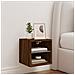 Mobile TV a Parete con Luci LED Rovere Marrone 30x28,5x30 cm - Foto miniatura 2