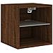 Mobile TV a Parete con Luci LED Rovere Marrone 30x28,5x30 cm - Foto miniatura 5