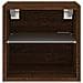 Mobile TV a Parete con Luci LED Rovere Marrone 30x28,5x30 cm - Foto miniatura 6