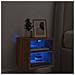 Mobile TV a Parete con Luci LED Rovere Marrone 30x28,5x30 cm - Foto miniatura 10
