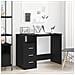 Scrivania Cassetti Rovere Nero 102x50x76 cm Legno Multistrato - Foto miniatura 1