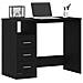 Scrivania Cassetti Rovere Nero 102x50x76 cm Legno Multistrato - Foto miniatura 8