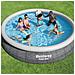 Piscina Fuori Terra - In Giro - 457x84 Cm - Grigio - Include Accessori Coordinati Cb49 - Foto miniatura 2