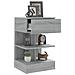 Lusso Casadino -  Comodini Grigio Sonoma 2 Pz 40x35x65 Cm In Legno Multistrato - Foto miniatura 7