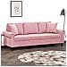 Divano a 3 Posti con Cuscini Rosa 180 cm in Velluto - Foto miniatura 2