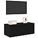 Mobile TV  con luci LED Rovere Nero 80x35x31 cm - Foto miniatura 8