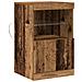 Credenza con luci LED Legno antico 41x37x67 cm - Foto miniatura 1