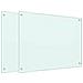 Paraschizzi per Cucina 2 pz Bianchi 80x60 cm in Vetro Temperato - Foto miniatura 1
