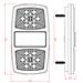 Fanale Posteriore Dx A Led 12v Dimensioni 150x22x80mm - Foto miniatura 2