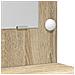 Set di 2 pezzi per toeletta con LED in legno ingegnerizzato di rovere Sonoma - Foto miniatura 8