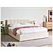 Letto Contenitore Velluto Dreux 160 X 200 Cm Beige Chiaro - Foto miniatura 1