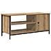 Mobile TV rovere artigianale 100 x 40 x 45 cm Legno multistrato - Foto miniatura 1