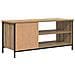 Mobile TV rovere artigianale 100 x 40 x 45 cm Legno multistrato - Foto miniatura 8