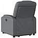 Poltrona Alzapersona Reclinabile Grigio in Similpelle - Foto miniatura 5
