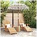 Parasol Balinese Crema 180-190 cm Cotone, legno massello - Foto miniatura 3