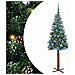 Albero di Natale snodato con 150 LED con supporto Verde 150 cm - Foto miniatura 1