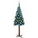 Albero di Natale snodato con 150 LED con supporto Verde 150 cm - Foto miniatura 4