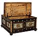 Tavolino Artigianale In Legno Nero 100x100x47h Cm - Foto miniatura 5