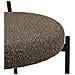 Set 2 Sedie Da Pranzo Badalona In Bouclé Marrone Con Gambe Nere 49x57x72 Cm - Foto miniatura 5