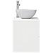 Mobiletto con Lavabo a Parete Bianco 49,5 x 35 x 63 cm - Foto miniatura 3