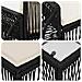 Set Divano da Giardino 8 pcs Nero e Bianco Crema polyrattan - Foto miniatura 7