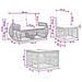 Set Divano da Giardino 8 pcs Nero e Bianco Crema polyrattan - Foto miniatura 9