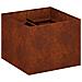 Vaso da giardino Ruggine 80 x 80 x 60 cm Acciaio Corten - Foto miniatura 1