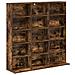 Mobile per CD Rovere Fumo 96 x 23,5 x 97,5 cm - Foto miniatura 1