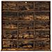 Mobile per CD Rovere Fumo 96 x 23,5 x 97,5 cm - Foto miniatura 4