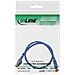 cavo patch per rete dati lan cat. 6, 2x rj45, doppia schermatura sftp (pimf) , halogenfree, colore blu, 0,5m - Foto miniatura 2