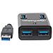 IUSB3-HUB4-BK - Hub USB 3.0 4 Porte Nero - Foto miniatura 1
