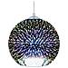 Lampadario Moderno A Sfera In Vetro Argentato Sessera - Foto miniatura 19